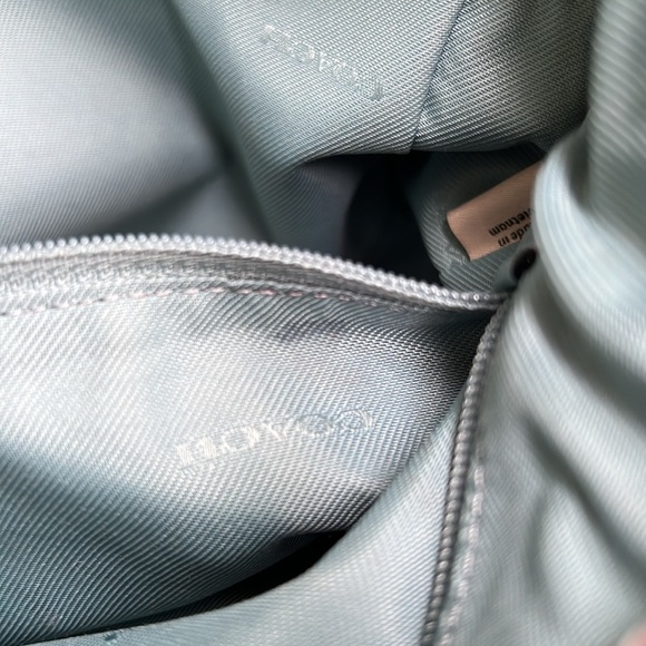 COACH pebbled leather bag in color marine with silver color hardware - Picture 7 of 7